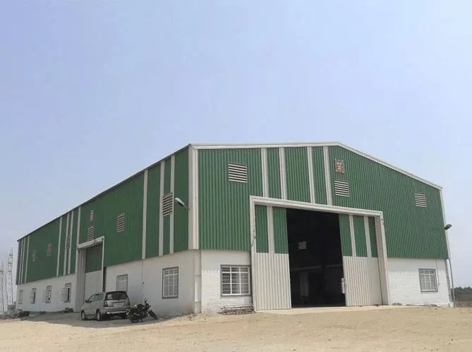 Pratik ak bèl bilding depo metal prefabrike